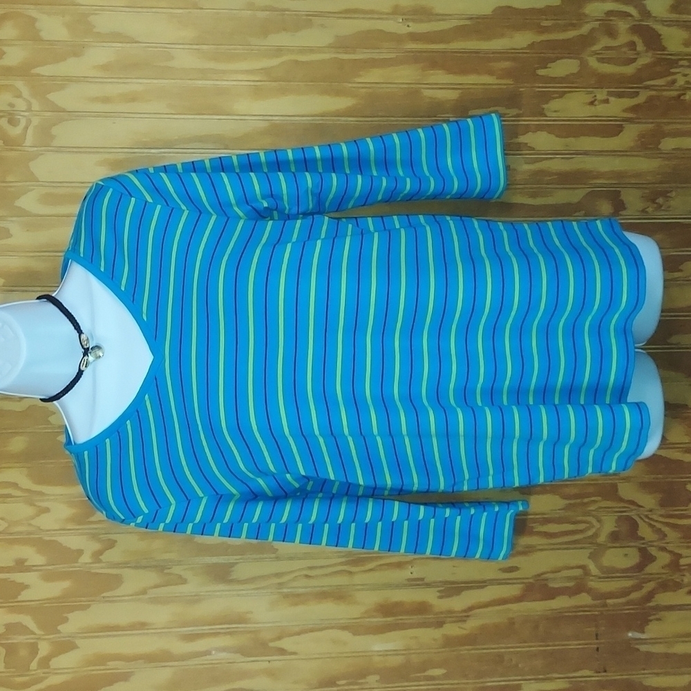 Kim Rogers striped shirt